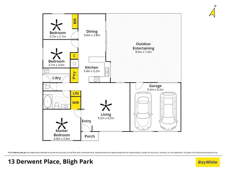 Floorplan of Homely house listing, 13 Derwent Place, Bligh Park NSW 2756