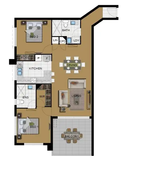 Floorplan of Homely apartment listing, 12/19 Talbot Street, Coorparoo QLD 4151