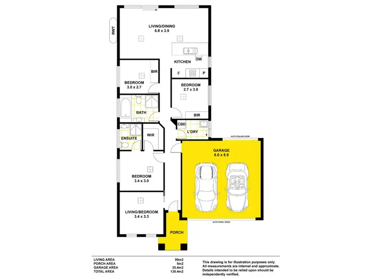 Floorplan of Homely house listing, 10 Wattle Court, Seaford SA 5169