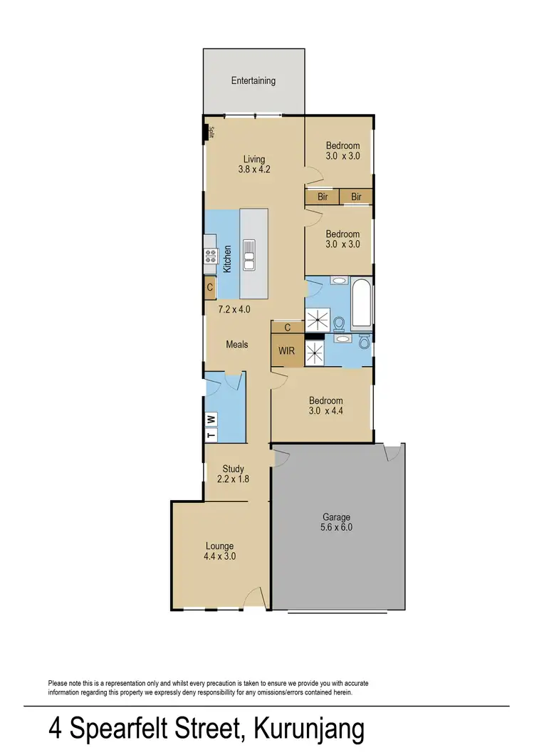 Floorplan of Homely house listing, 4 Spearfelt Street, Kurunjang VIC 3337