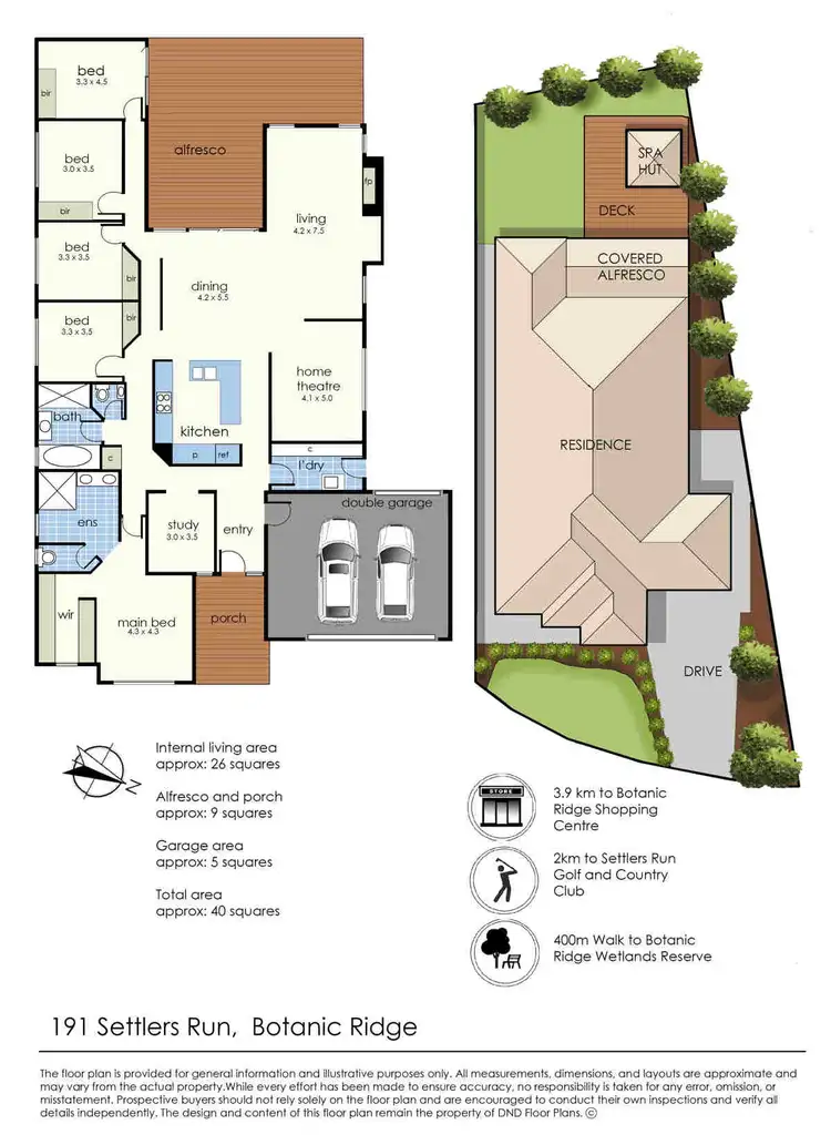 Floorplan of Homely house listing, 191 Settlers Run, Botanic Ridge VIC 3977