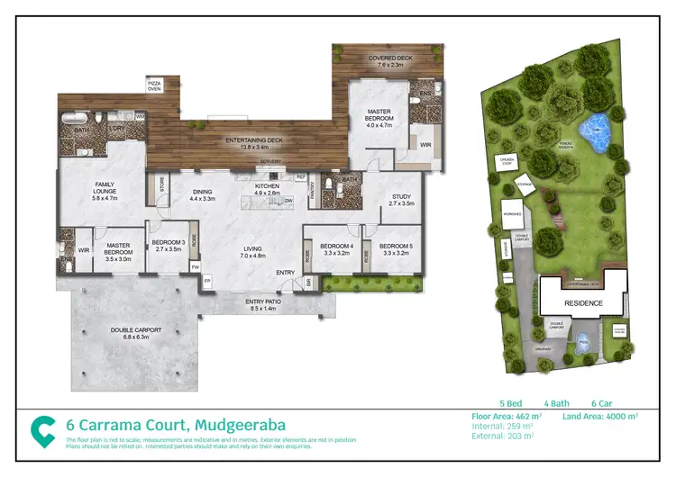 Floorplan of Homely house listing, 6 Carrama Court, Mudgeeraba QLD 4213