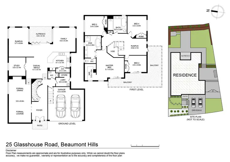 Floorplan of Homely house listing, 25 Glasshouse Road, Beaumont Hills NSW 2155