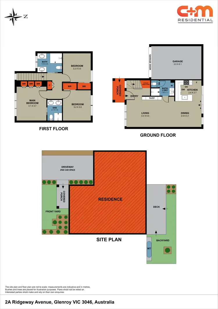 Floorplan of Homely townhouse listing, 2a Ridgeway Avenue, Glenroy VIC 3046