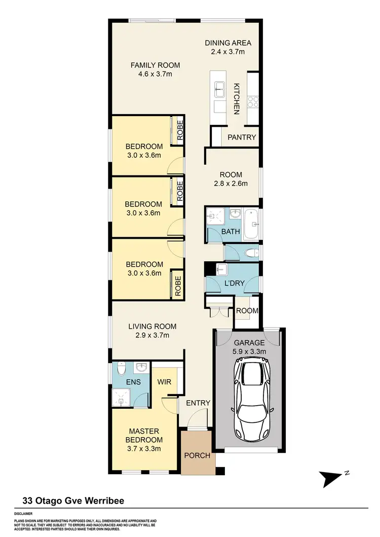 Floorplan of Homely house listing, 33 Otago Grove, Werribee VIC 3030