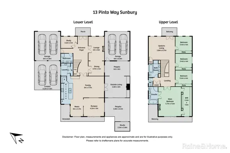 Floorplan of Homely house listing, 13 Pinto Way, Sunbury VIC 3429
