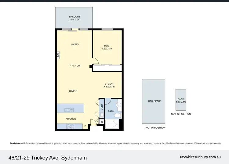 Floorplan of Homely apartment listing, 46/21-29 Trickey Avenue, Sydenham VIC 3037