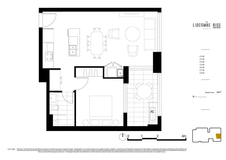 Floorplan of Homely apartment listing, 808/14 Church St, Lidcombe NSW 2141