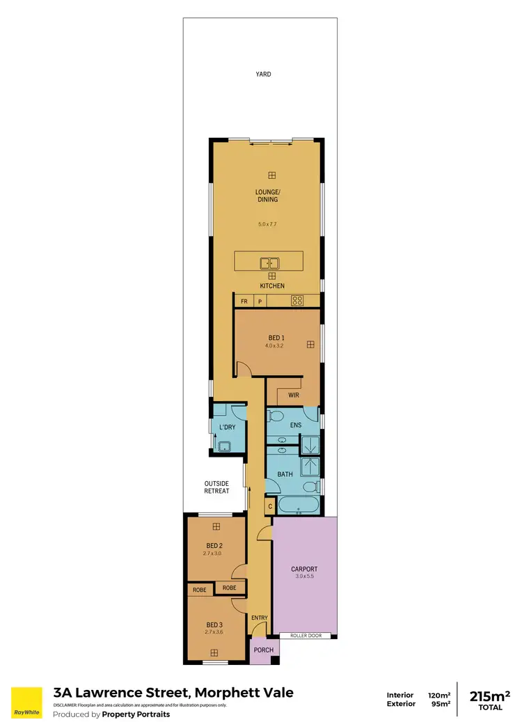 Floorplan of Homely house listing, 3A Lawrence Street, Morphett Vale SA 5162