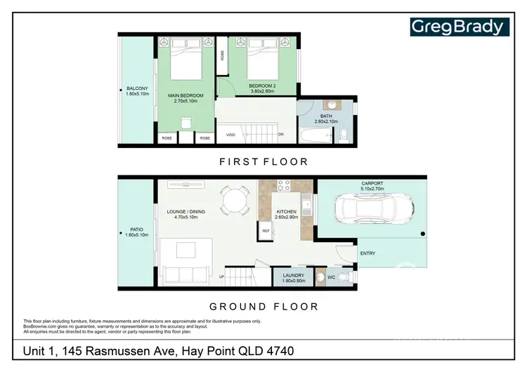 Floorplan of Homely unit listing, 1/145 Rasmussen Avenue, Hay Point QLD 4740