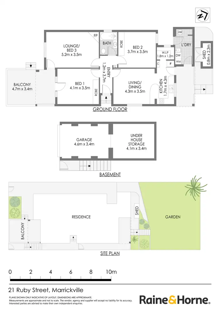 Floorplan of Homely house listing, 21 Ruby Street, Marrickville NSW 2204