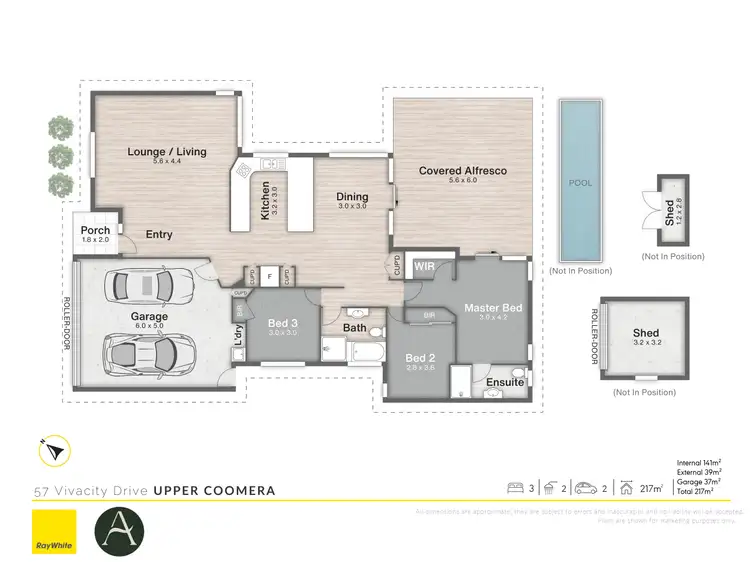 Floorplan of Homely house listing, 57 Vivacity Drive, Upper Coomera QLD 4209