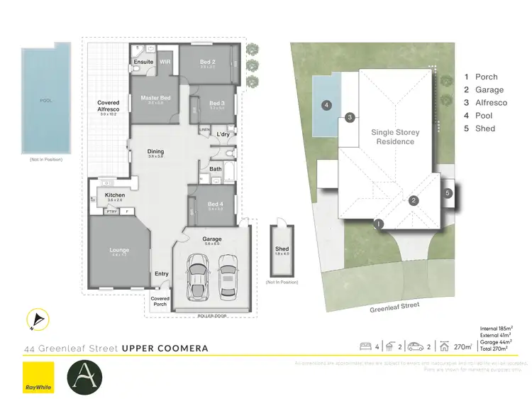 Floorplan of Homely house listing, 44 Greenleaf Street, Upper Coomera QLD 4209