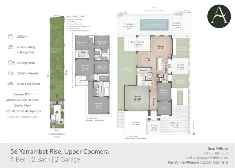 Floorplan of Homely house listing, 56 Yarrambat Rise, Upper Coomera QLD 4209