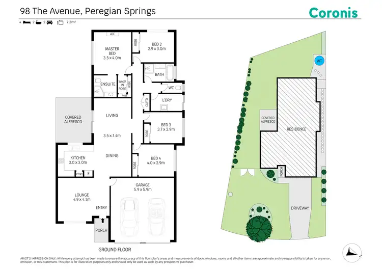 Floorplan of Homely house listing, 98 The Avenue, Peregian Springs QLD 4573