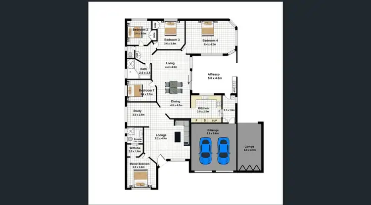 Floorplan of Homely house listing, 50 Jocelyn Boulevard, Quakers Hill NSW 2763