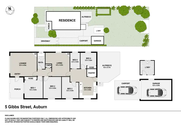 Floorplan of Homely house listing, 5 Gibbs street, Auburn NSW 2144