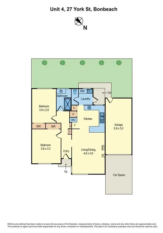 Floorplan of Homely unit listing, 4/27 York Street, Bonbeach VIC 3196