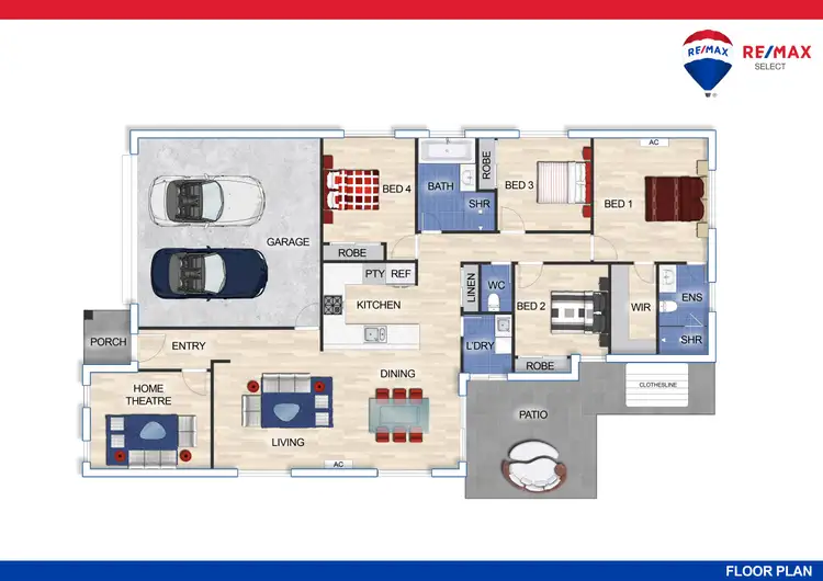 Floorplan of Homely house listing, 4 Somerset Drive, Andergrove QLD 4740