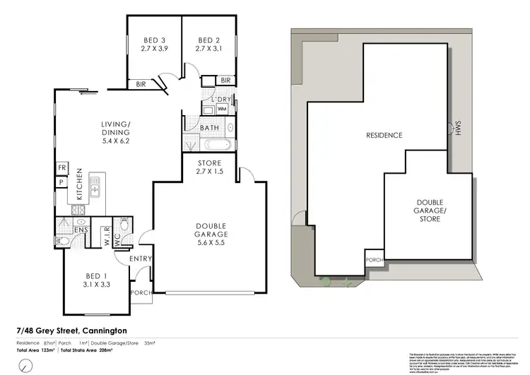 Floorplan of Homely house listing, 7/48 Grey Street, Cannington WA 6107