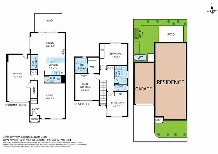 Floorplan of Homely house listing, 3 Pippa Way, Carrum Downs VIC 3201