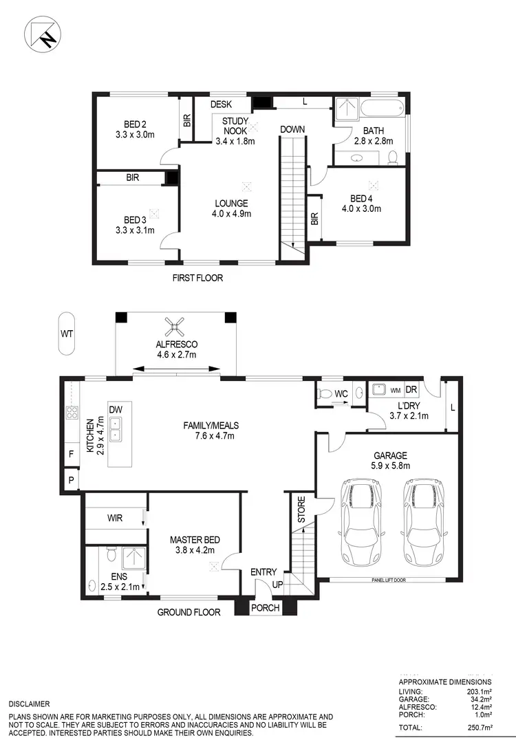 Floorplan of Homely house listing, 2B Shergis Avenue, Vale Park SA 5081