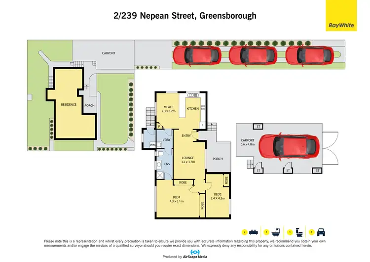 Floorplan of Homely house listing, 2/239 Nepean Street, Greensborough VIC 3088