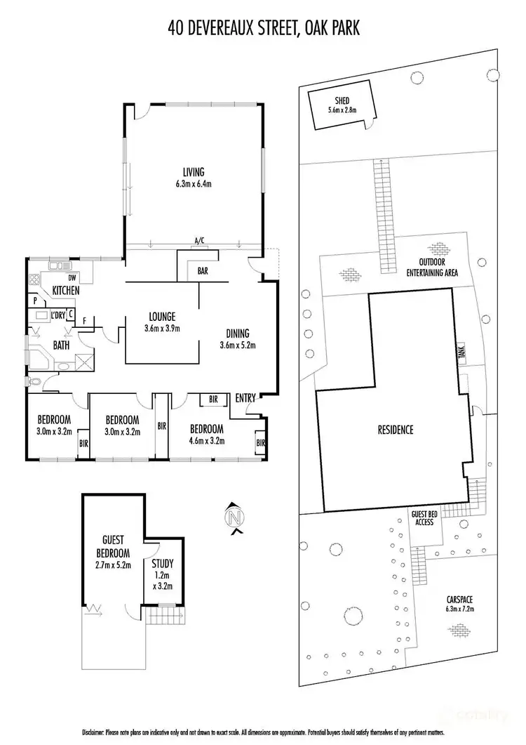 Floorplan of Homely house listing, 40 Devereaux Street, Oak Park VIC 3046