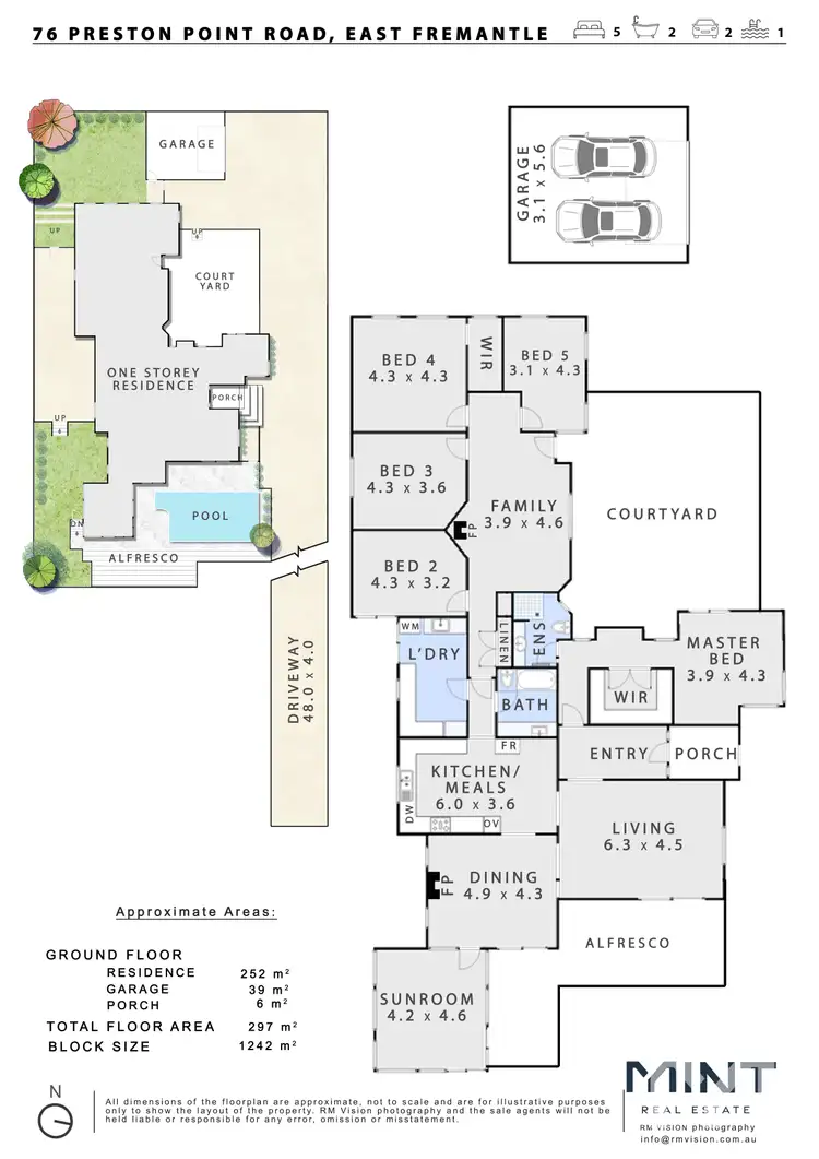 Floorplan of Homely house listing, 76 Preston Point Road, East Fremantle WA 6158