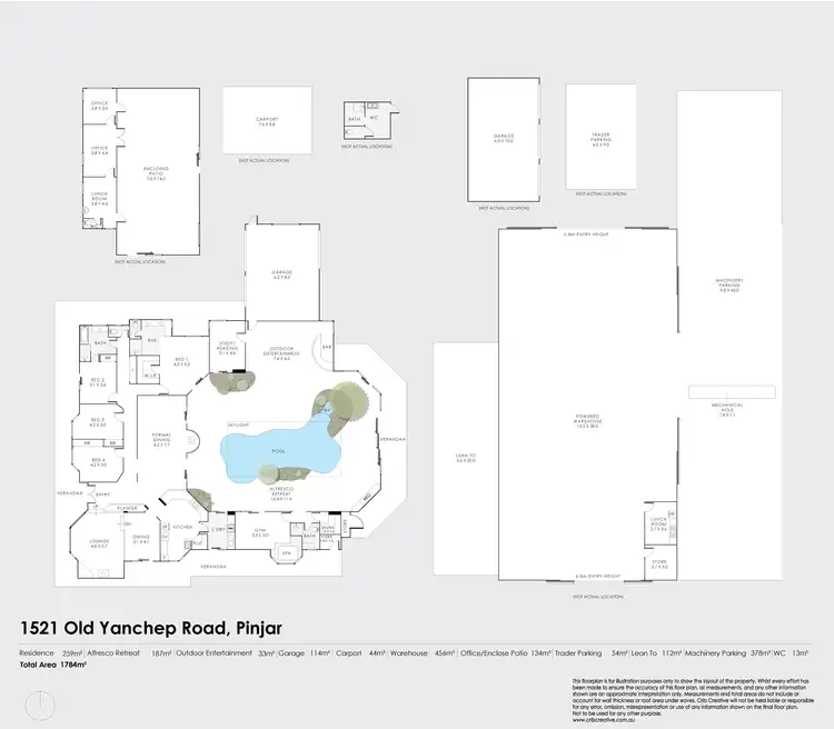 Floorplan of Homely rural property listing, 1521 Old Yanchep Road, Pinjar WA 6078