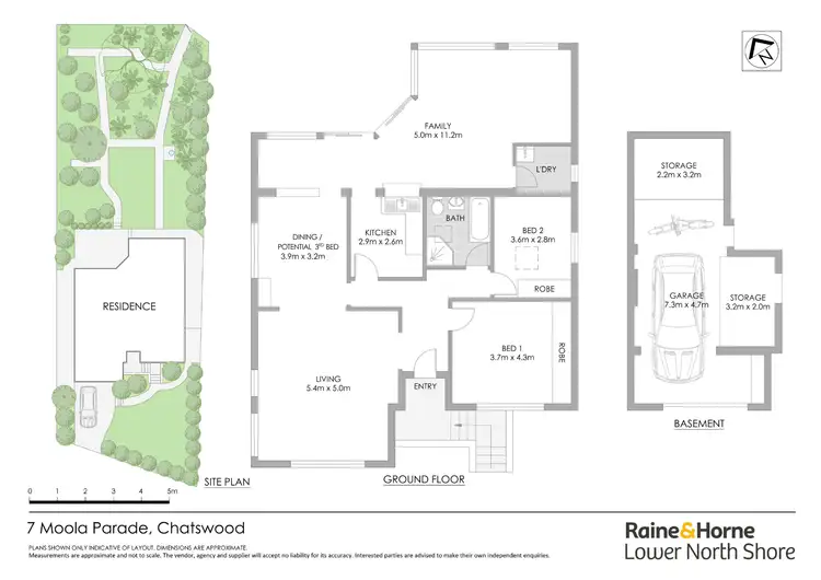 Floorplan of Homely house listing, 7 Moola Parade, Chatswood NSW 2067