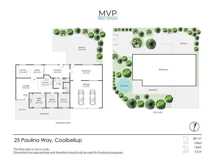 Floorplan of Homely house listing, 25 Paulina Way, Coolbellup WA 6163
