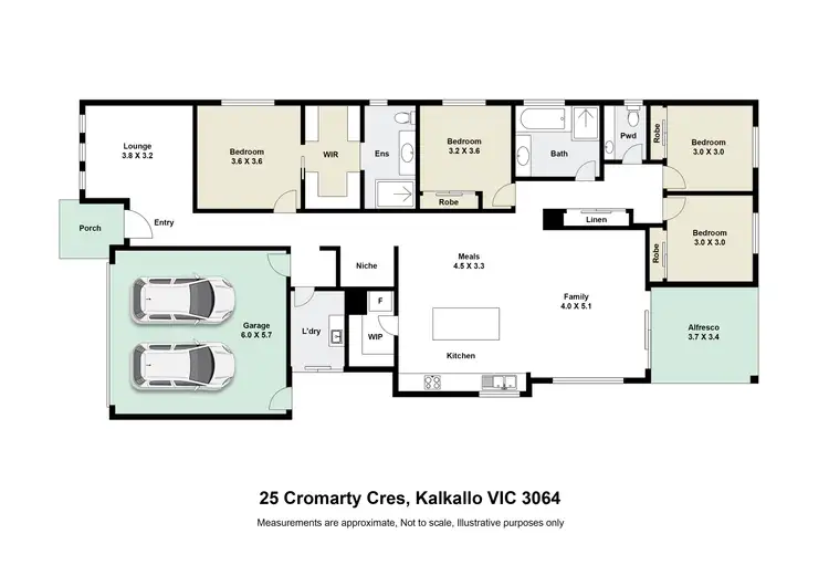 Floorplan of Homely house listing, 25 Cromarty Crescent, Kalkallo VIC 3064