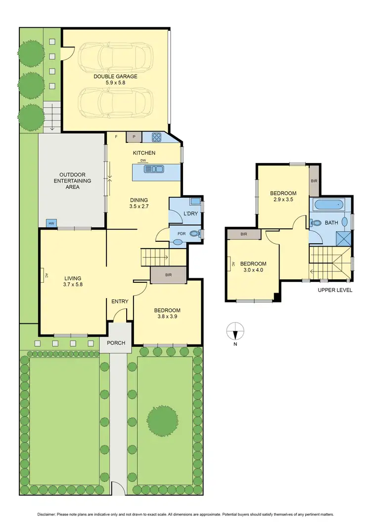 Floorplan of Homely townhouse listing, 1/15 Sefton Street, Pascoe Vale VIC 3044