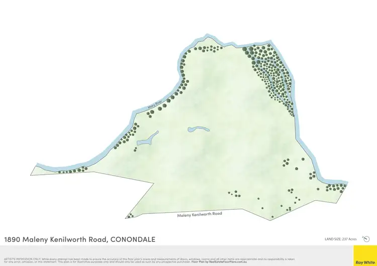 Floorplan of Homely land listing, 1890 Maleny - Kenilworth Road, Conondale QLD 4552