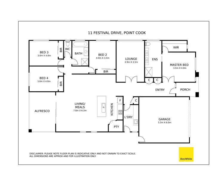 Floorplan of Homely house listing, 11 Festival Drive, Point Cook VIC 3030