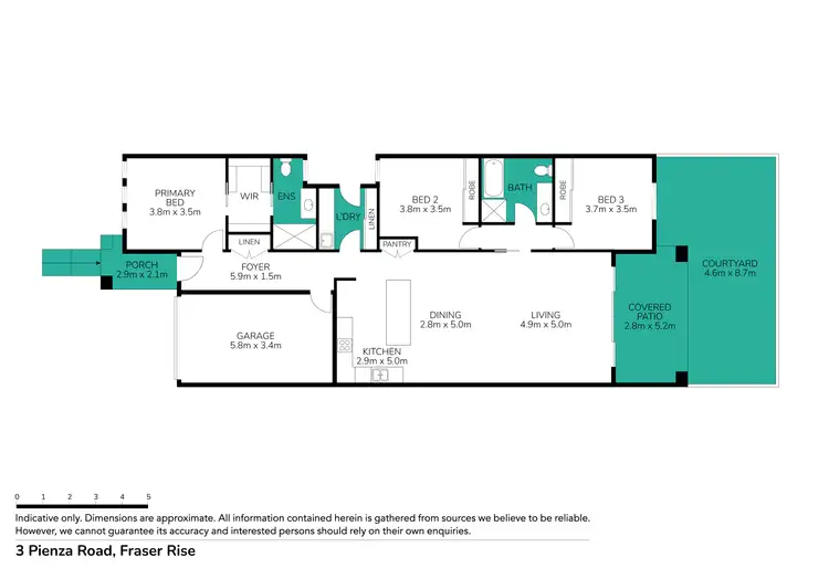 Floorplan of Homely house listing, 3 Pienza Road, Fraser Rise VIC 3336