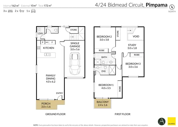 Floorplan of Homely house listing, 4/24 Bidmead Circuit, Pimpama QLD 4209