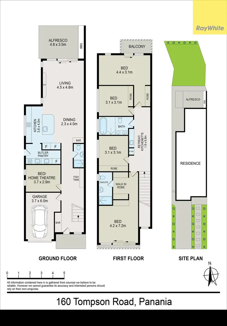 Floorplan of Homely semi-detached listing, 160 Tompson Road, Panania NSW 2213
