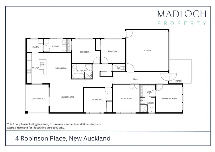 Floorplan of Homely house listing, 4 Robinson Place, New Auckland QLD 4680