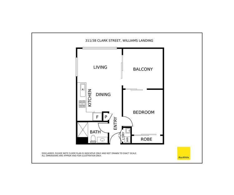 Floorplan of Homely apartment listing, 311/38 Clark Street, Williams Landing VIC 3027