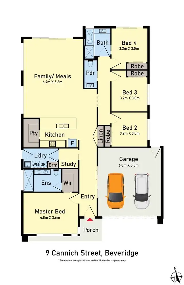 Floorplan of Homely house listing, 9 Cannich Street, Beveridge VIC 3753