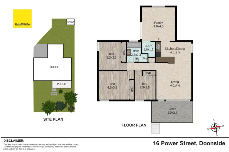 Floorplan of Homely house listing, 16 & 16a Power Street, Doonside NSW 2767
