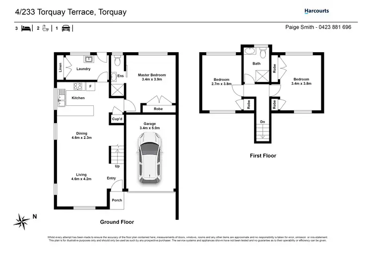Floorplan of Homely townhouse listing, 4/233 Torquay Terrace, Torquay QLD 4655