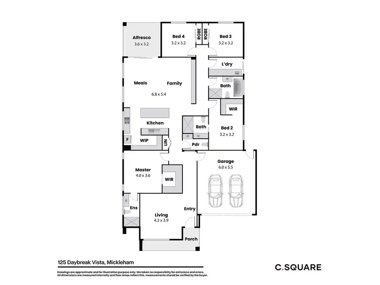 Floorplan of Homely house listing, 125 Daybreak Vista, Mickleham VIC 3064