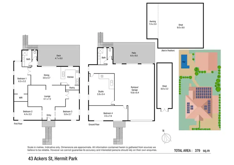 Floorplan of Homely house listing, 43 Ackers Street, Hermit Park QLD 4812