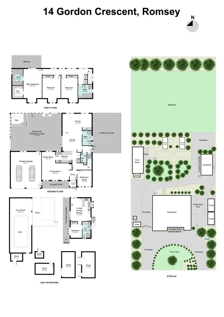 Floorplan of Homely house listing, 14 Gordon Crescent, Romsey VIC 3434
