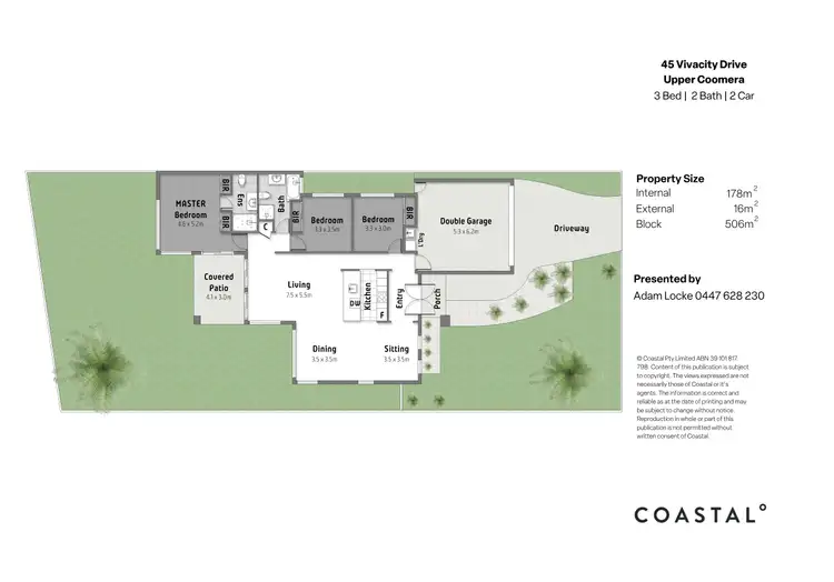 Floorplan of Homely house listing, 45 Vivacity Drive, Upper Coomera QLD 4209