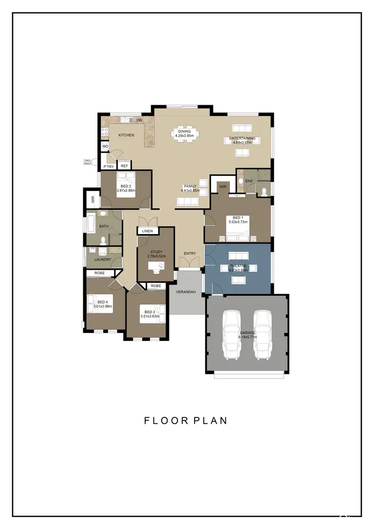 Floorplan of Homely house listing, 50 Hurd Road, Bullsbrook WA 6084