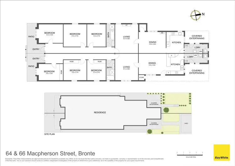 Floorplan of Homely house listing, 64 & 66 Macpherson Street, Bronte NSW 2024